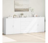 Bahut de Salon,Armoire de Cuisine,Lot de 3 Buffets pour Salle à Manger, Blanc ,bois d'ingénierie BONNIE B77809741