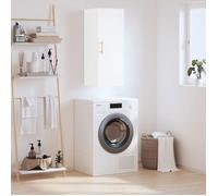 Bahut de Salon,Meuble d'entrée,Armoire murale blanc 34,5x34x90 cm BONNIE B11115488