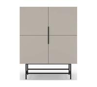 Bahut Eldia 4P creme 100 x 40 x h128cm