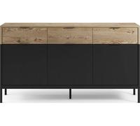 Bahut Marion 3P3T chene noir 150 x 40 x h80cm