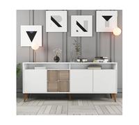 Bahut Milan blanc 180 x 35 x 78cm