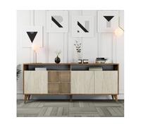 Bahut Milan noyer travertin 180 x 35 x 78cm