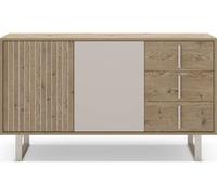 Bahut Millay 2P3T chêne gris 140 x 40 x h80cm