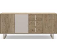 Bahut Millay 3P3T 180cm chêne gris 180 x 40 x h80cm