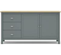 Bahut Misti 2P3T vert kaki chêne 150 x 40 x h80,5cm