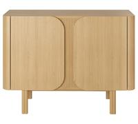 Bahut Sirocco 2 portes chêne naturel 107 x 45 x 80 cm
