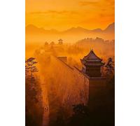 Baibexing Tableau Vintage Sur Toile Représentant Un Paysage Du Golden Bridge, Une Scène De Nature Paisible Et Apaisante, Idéal Pour Décorer Un Salon (Format A6). 60X90Cm Sans Cadre