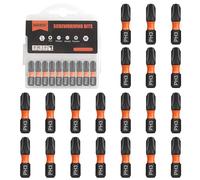 BAIDETS Lot de 20 embouts Pro PH3 - 25 mm de long - Tige hexagonale 1/4" - Avec boîte distributrice