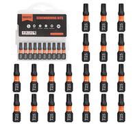BAIDETS Lot de 20 embouts Pro T25 - 25 mm de long - Tige hexagonale 1/4" - Avec boîte distributrice