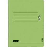 Baier & Schneider Brunnen 102010653 Fact!Plus Lot de 25 chemises en carton pressé haute qualité 375 g/m² Épaisseur 0,4 mm Vert clair Format A4