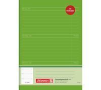 Baier & Schneider Brunnen Brunnen 1046913 Cahier de textes (A5, 24 feuilles, vert, feuilles perforées)