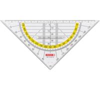Baier Schneider & GEOMETRIE-, Ensemble de rapporteur carré en plastique, 160 cm