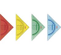 Baier schneider geometrie- &- equerre (bureau, à l'école, à l'école, équerre en plastique 160 cm