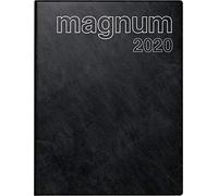 Baier & Schneider Rido/iIdé 702704290 Livre calendrier magnum (2 pages = 1 semaine, 183 x 240 mm, couverture en film mousse Catana, Calendrier 2020) Noir