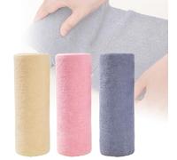 BAIFULAI Lot de 60 chiffons de nettoyage en microfibre, 25 x 25 cm, lavables, réutilisables, très absorbants, 3 rouleaux, pour voiture, cuisine et maison