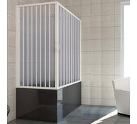Baignoire 2 faces box mod. Nadia 70x170 cm et soufflet PVC ouverture d’angle