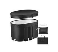 Baignoire à glace ESPOO avec isolation triple et cadre en aluminium noir