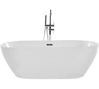 Baignoire Autoportante Ovale en AcryliqueSystème Trop-Plein 170 x 80 cm Blanche