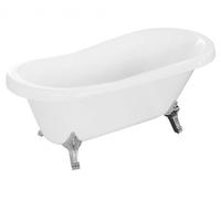 Mexen Retro baignoire autoportante 170 x 75 cm, blanche, pieds chromés - 53251707500-00 2447 5907709106437