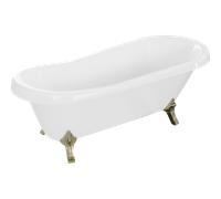Mexen Retro baignoire autoportante 170 x 75 cm, blanche, pieds dorés - 53251707500-50 2449 5907709106451