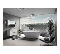Baignoire autoportante Riho Bilbao B118001105 blanc mat, 170x80cm, avec lambris
