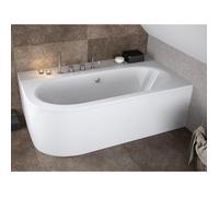 Baignoire Bain d'angle 150x75 Droite + tablier en acrylique Siphon + pieds AVITA
