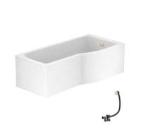 Baignoire bain douche 150 x 80 cm droite IDEAL STANDARD Connect Air + tablier + vidage Doré
