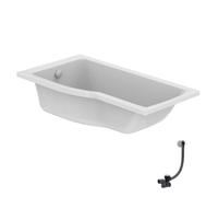 Baignoire bain douche 150 x 80 cm gauche IDEAL STANDARD Connect Air + vidage Chromé