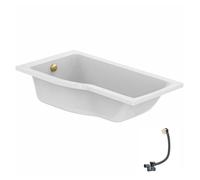 Baignoire bain douche 150 x 80 cm gauche IDEAL STANDARD Connect Air + vidage Doré