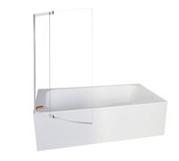 Baignoire bain douche JACOB DELAFON Malice antidérapante + pare bain 170 x 90, version gauche