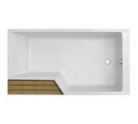 Baignoire bain douche JACOB DELAFON Neo version droite Blanc brillant 180 x 70/90
