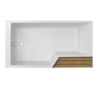 Baignoire bain douche JACOB DELAFON Neo, version gauche Blanc brillant 170 x 70/90