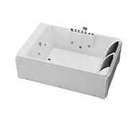 Baignoire balnéo - 182 x 122 x 62 cm - Angle droit - 2 places - 515 L - THALASSA