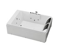 Baignoire balnéo - 182 x 122 x 62 cm - Angle droit - 2 places - 515 L - THALASSA