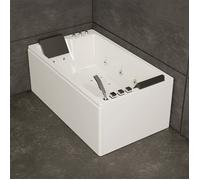 Baignoire Balnéo 2 Personnes Brava Duo Jets 170 X100 X63 Cm, By Spalina - Blanc - 170 x100 x63 cm