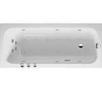 Baignoire balnéo Duravit Collection One, version à encastrer, simple dos, bâti-support, garniture de vidage et de trop-plein, système Combi P, 1600x700mm, 760610000CP1000