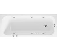 Baignoire balnéo Duravit Collection One, version à encastrer, simple dos, bâti-support, garniture de vidage et de trop-plein, système Jet, 1700x700mm, 760611000JS1000