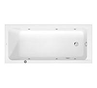 Duravit Baignoire balnéo D‑Code 1750x750 mm rectangulaire – Jet Project, 1 pente, blanc brillant
