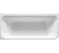Duravit Duravit baignoire rectangulaire pour bain à remous HAPPY D.2 coin li 180 l 180x80 we 2 RS Air-Syst