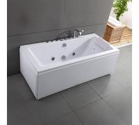 Baignoire Balnéo Rectangulaire Sikinos White Jets 170 X78 X60 Cm, By Spalina