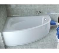 Baignoire d'angle 150x100 gauche avec tablier acrylique, bonde & pieds S | Set complet 4en1 baignoire originale acrylique siphon | BADLAND CORNEA