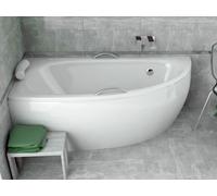Baignoire d'angle 150x70 gauche avec tablier acrylique, bonde & pieds S | Set complet 4en1 baignoire originale acrylique siphon | BADLAND MILENA