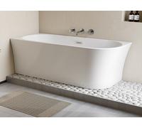 Baignoire d'angle - 170 x 75 x 59 cm - Acrylique - Blanche - Angle gauche - 228 L - PONTICOLA