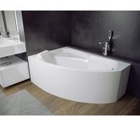 Baignoire d'angle 170x110 gauche avec tablier acrylique, bonde & pieds S | Set complet 4en1 baignoire acrylique originale siphon | BADLAND RIMA