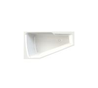 Baignoire d'angle acrylique RIHO RETHINK SPACE S 160x75 cm-Blanc-Droite-Blanc--