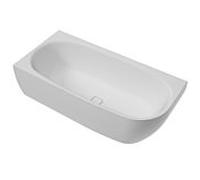 Hoesch baignoire d'angle iSENSI 3971.010 160x75cm, version gauche, 134 l, remplissage par trop-plein, blanc