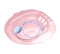 Baignoire de siège portable - Style 4, avec trous de drainage et chasse d'eau, fixation bidet à siège large