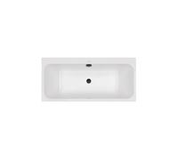 Baignoire droite 150 x 70 VILLEROY & BOCH Architectura + Vidage de baignoire WIRQUIN noir