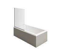 Baignoire droite 160 X 70 Starck + Pare bain AURYS Raywall noir mat version gauche