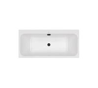 Baignoire droite 170 x 70 VILLEROY & BOCH Architectura + Vidage de baignoire WIRQUIN noir